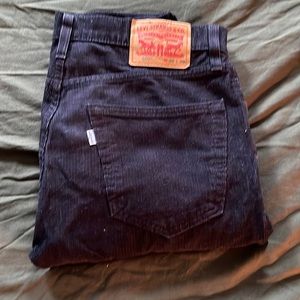 Levi’s 502 corduroys, 30x30, black, great condition.